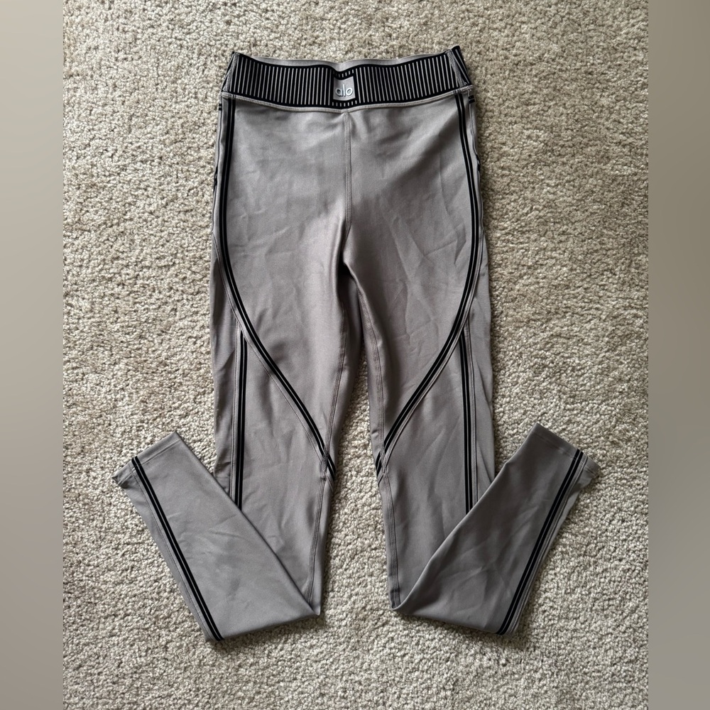 alo airlift mesh high waist line up Leggings olive tree size XS - Picture 5 of 10